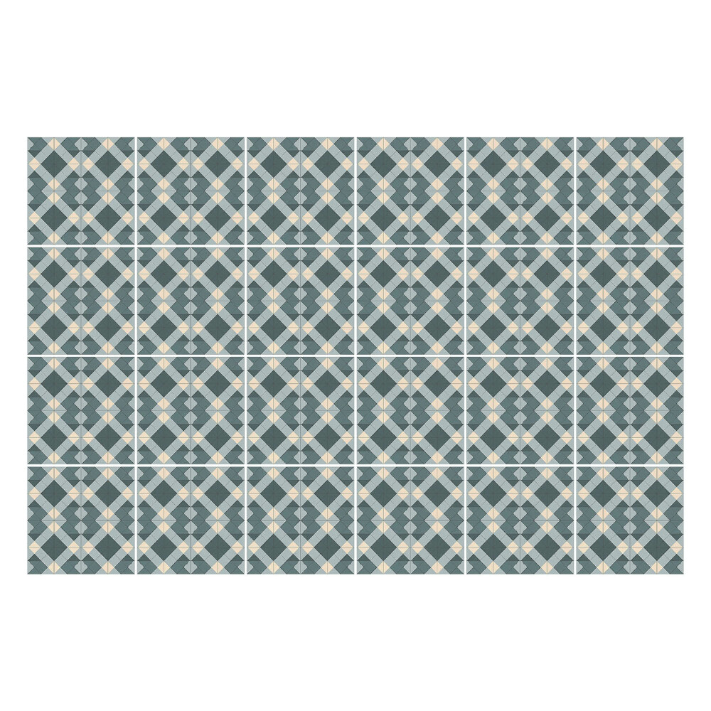 Samolepka na dlaždice Geometrické obrazce v mřížce