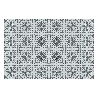 Nálepka na dlaždice Květinové ozdoby v síťovině