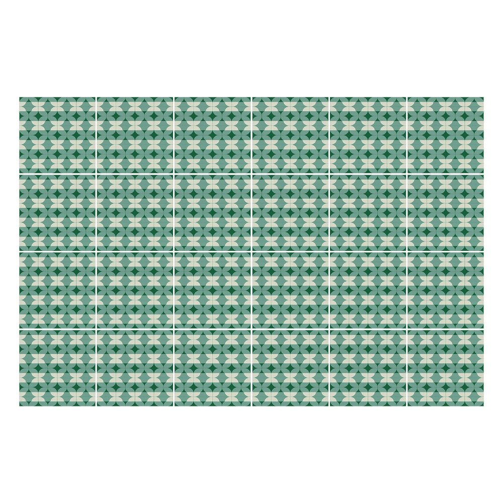 Nálepka na dlaždice Geometrické postavy v řadě