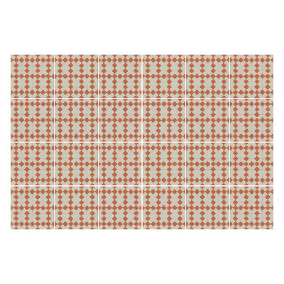 Samolepka na dlaždice Geometrické kosočtverce v mřížce