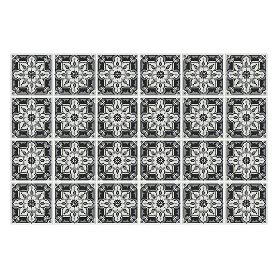 Nálepka na dlaždice Květinový motiv v síťce