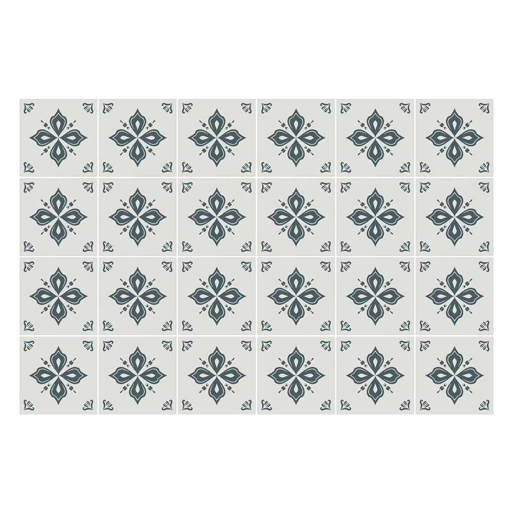 Nálepka na dlaždice Květinové ozdoby v síťovině