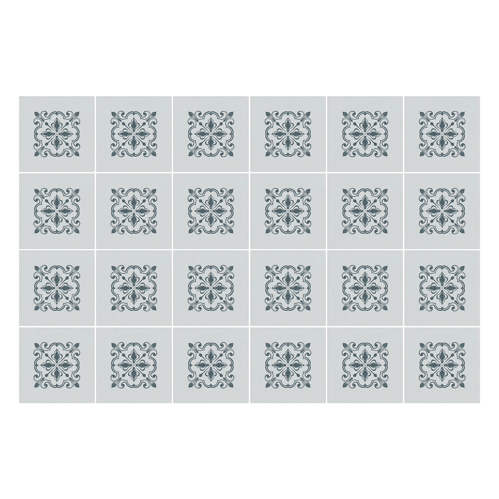 Nálepka na dlaždice Květinové ozdoby v síťovině