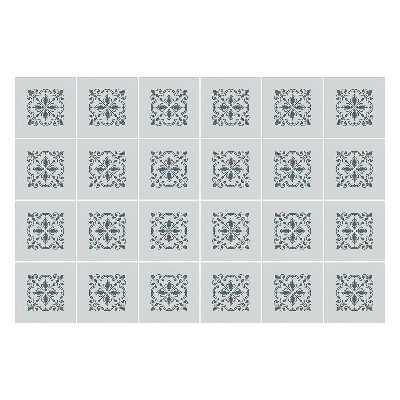 Nálepka na dlaždice Květinové ozdoby v síťovině