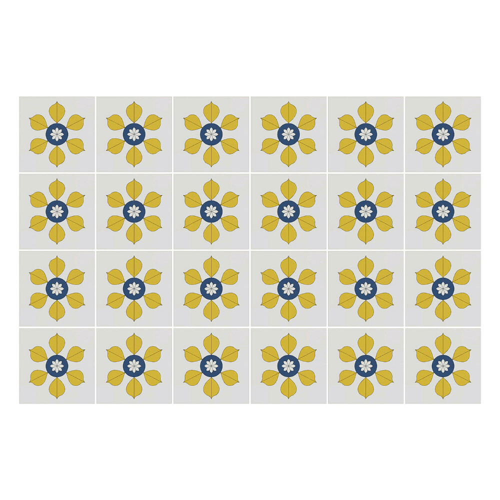 Nálepka na dlaždice Květinové motivy v aranžmá