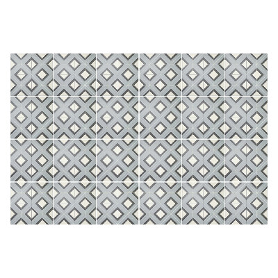 Samolepka na dlaždice Diamantové mřížky v rozložení