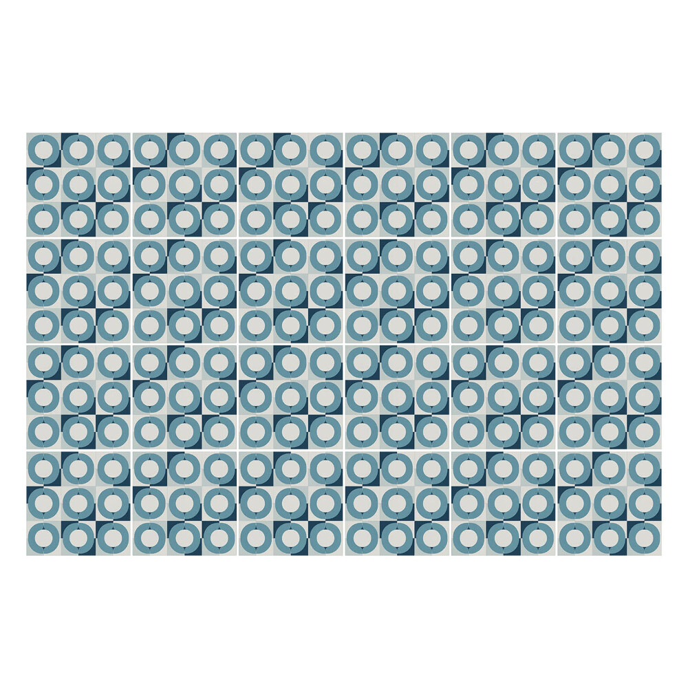 Nálepka na dlaždice Kostkované kruhy