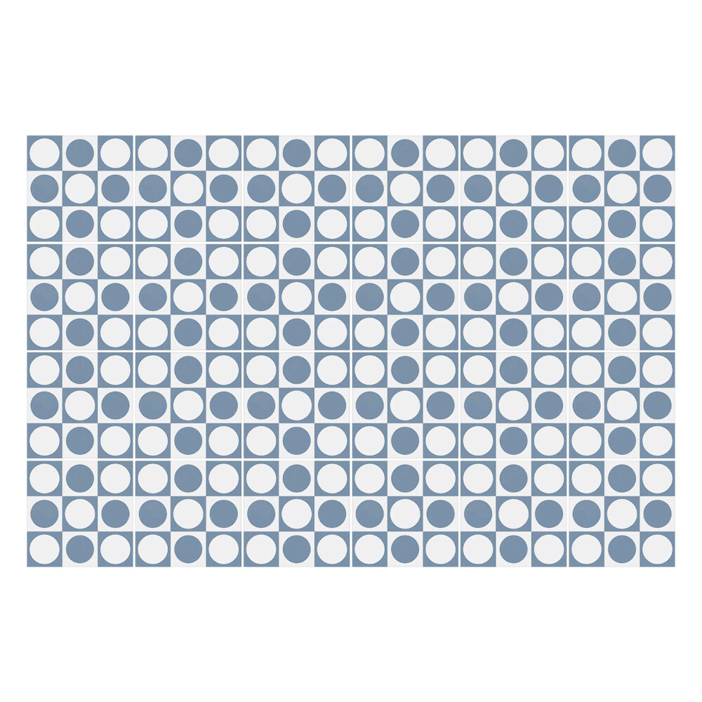 Samolepka na dlaždice Kostkované kruhy