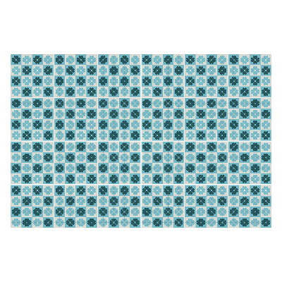 Nálepka na dlaždice Mozaika z drobných květů