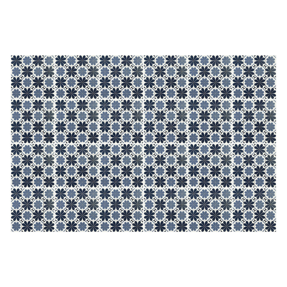 Samolepka na dlaždice Drobné květiny v mozaice