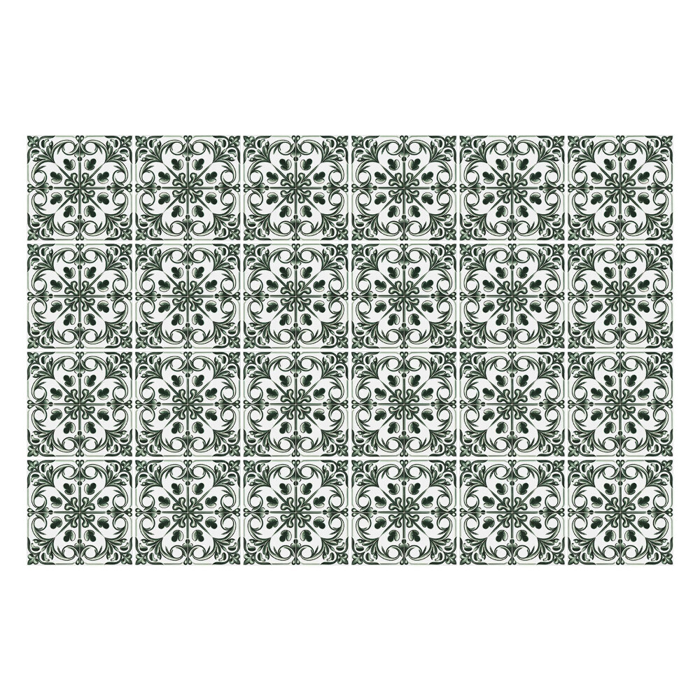 Nálepka na dlaždice květinový design