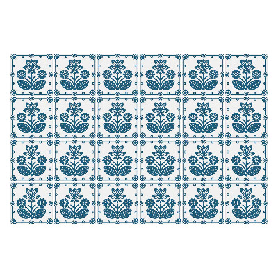 Nálepka na dlaždice Španělské dlaždice s květinami