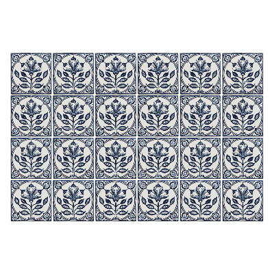 Samolepka na dlaždice Květinové dlaždice