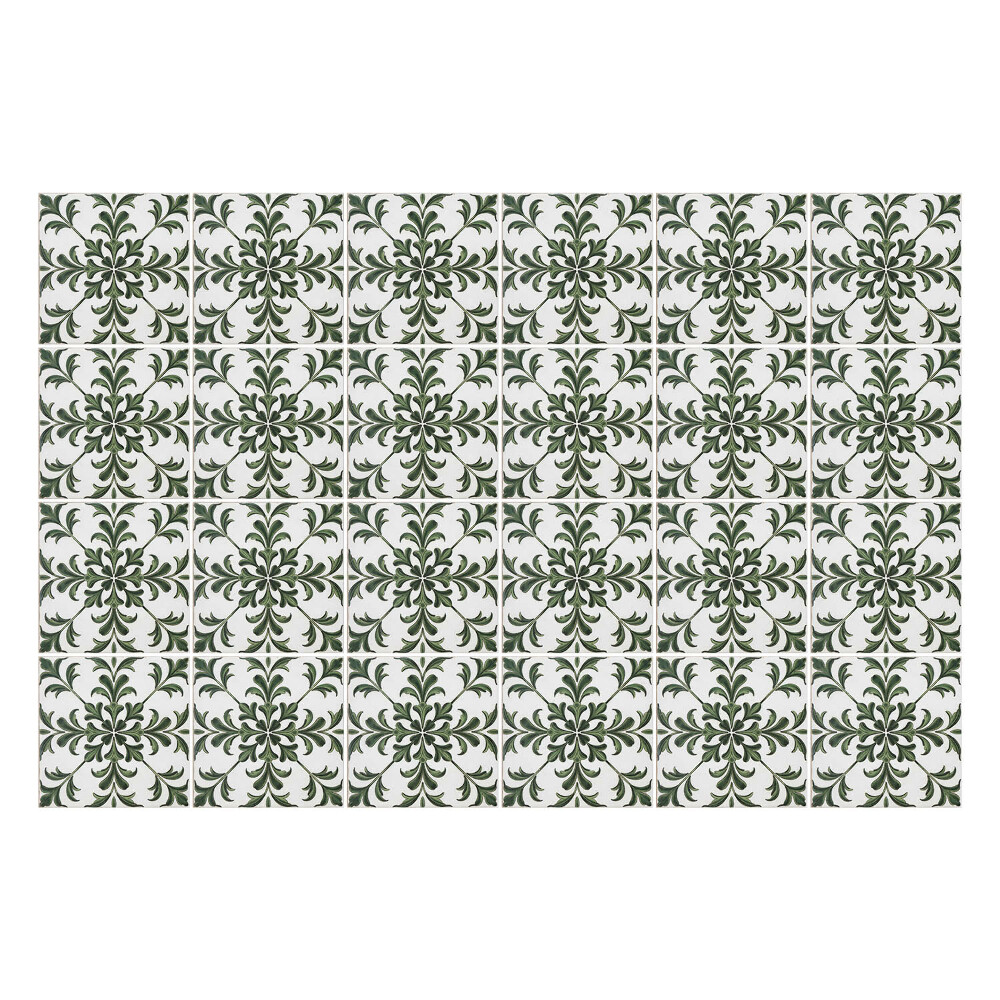 Samolepka na dlaždice Květinové ozdoby