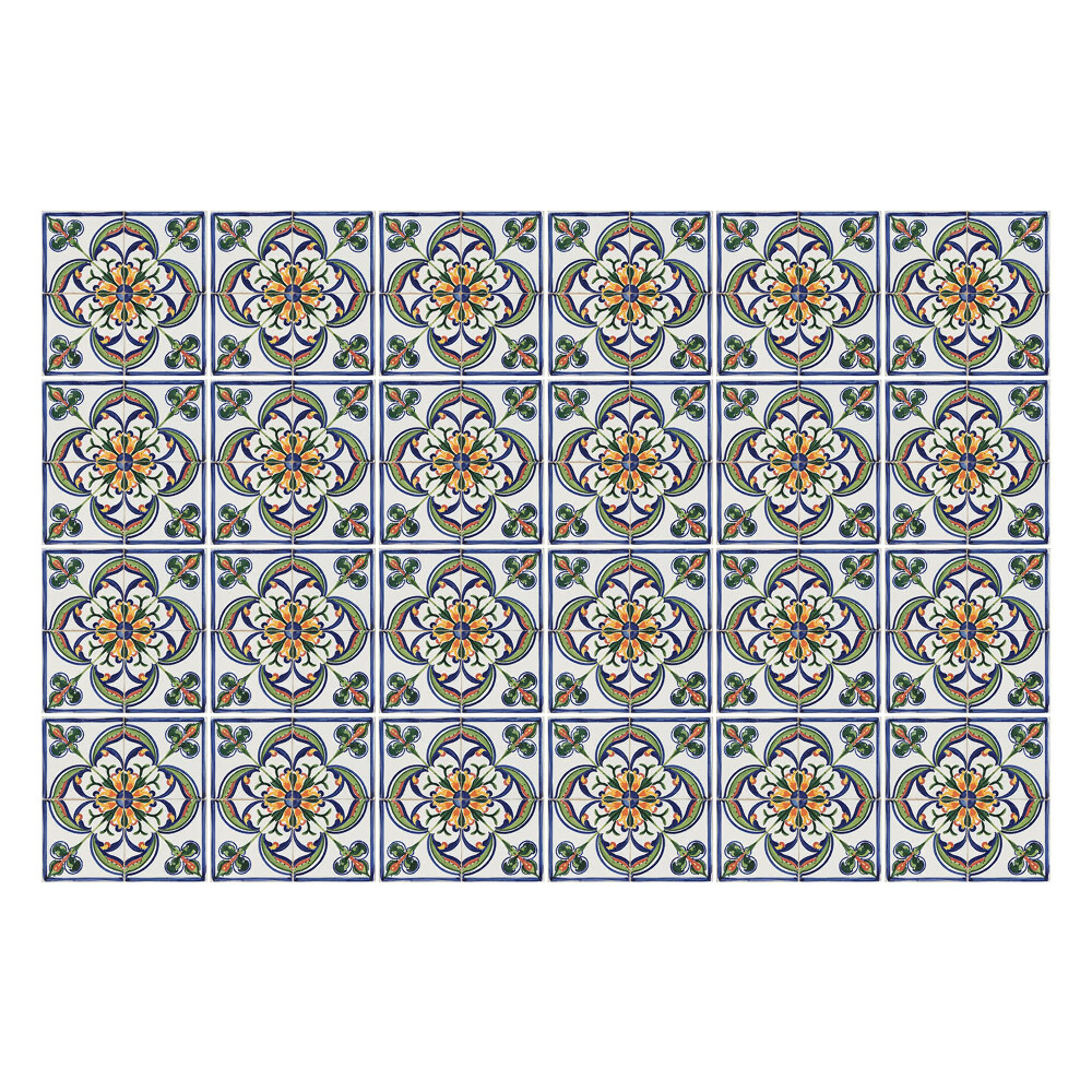 Nálepka na dlaždice Květinové ozdoby v uspořádání