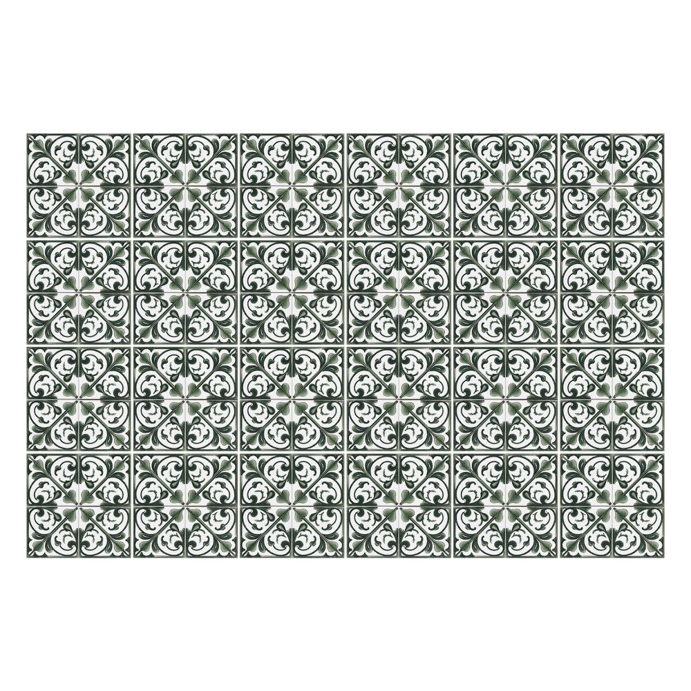 Nálepka na dlaždice Komplexní rostlinné ozdoby