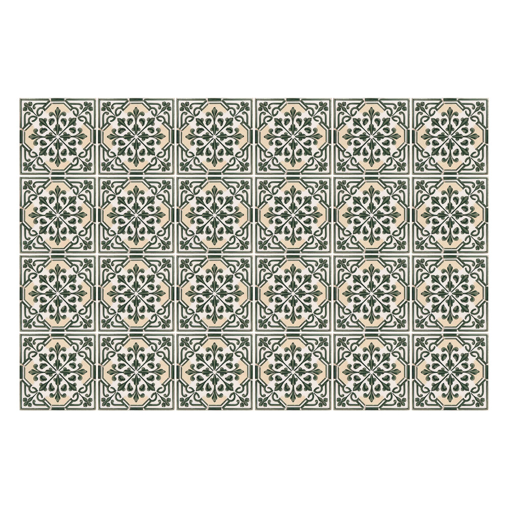 Nálepka na dlaždice Květinové dlaždice