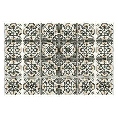 Nálepka na dlaždice Květinové dlaždice