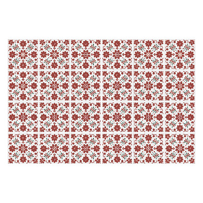 Samolepka na dlaždice Folklór - květiny a listy