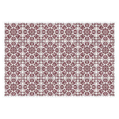 Samolepka na dlaždice Folklorní motiv s listy