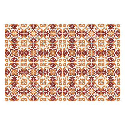 Samolepka na dlaždice Vzor inspirovaný floristikou