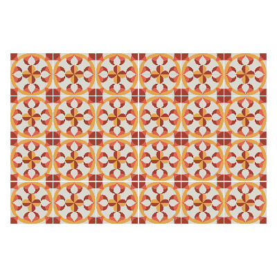 Nálepka na dlaždice Vzor s kruhy