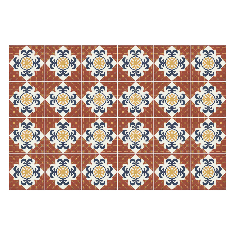 Samolepka na dlaždice Dekorativní vzor dlaždic