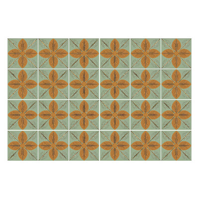 Nálepka na dlaždice Květinové motivy v síťce