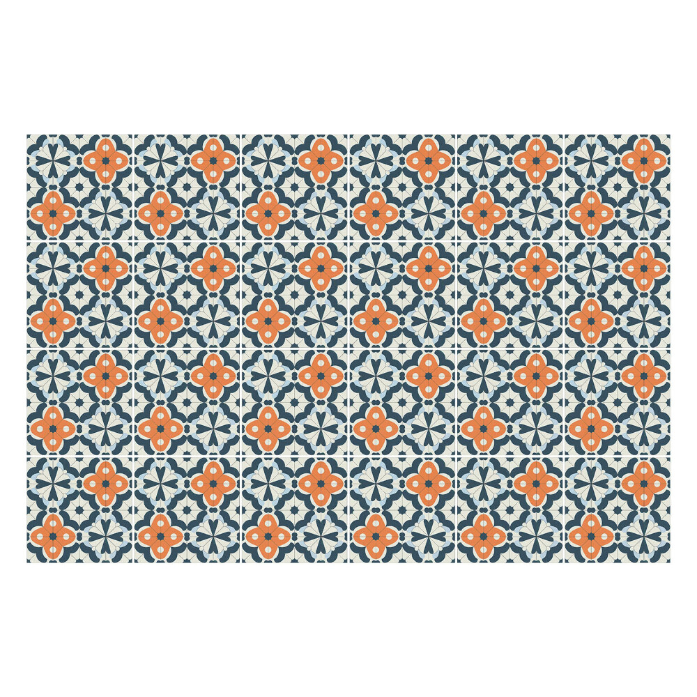 Nálepka na dlaždice Květinový vzor