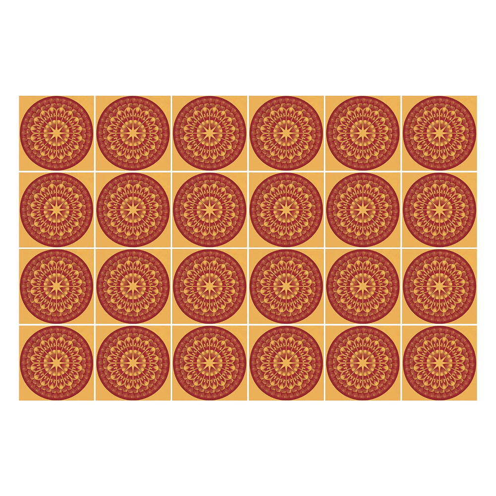 Nálepka na dlaždice Mandaly v kruzích