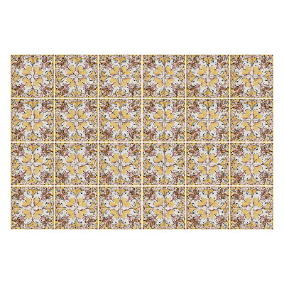 Samolepka na dlaždice Květinové motivy