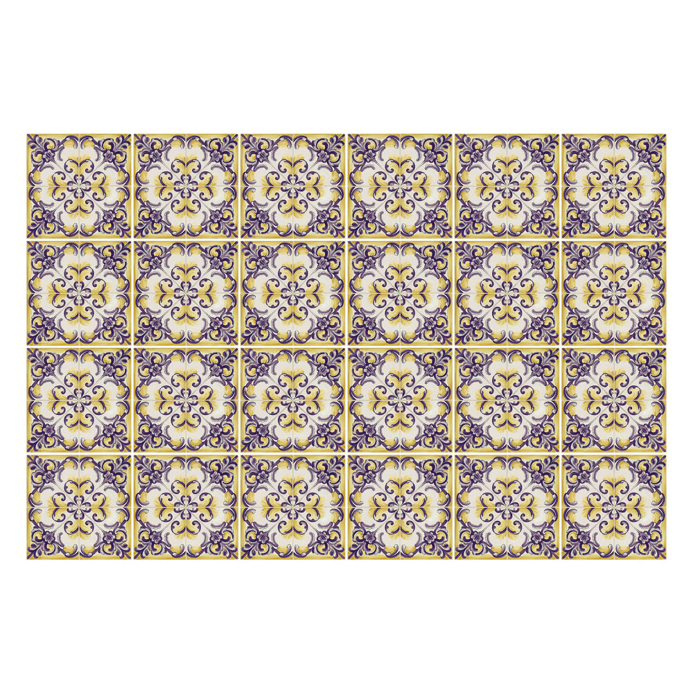 Nálepka na dlaždice Květinové ozdoby