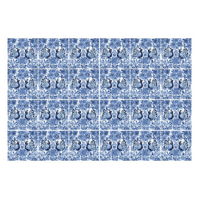 Samolepka na dlaždice Květinové motivy s motýly