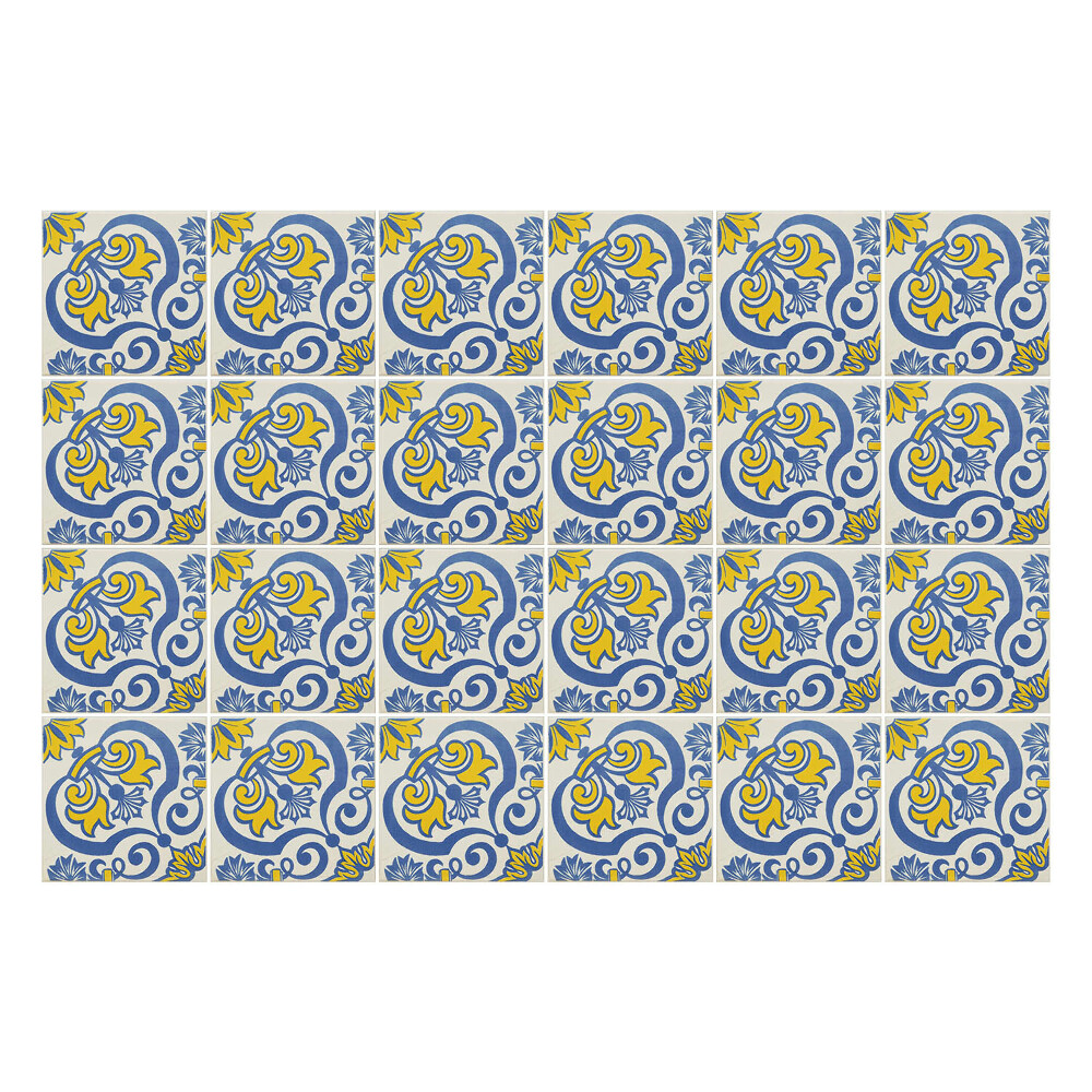 Samolepka na dlaždice Staré zdobené dlaždice