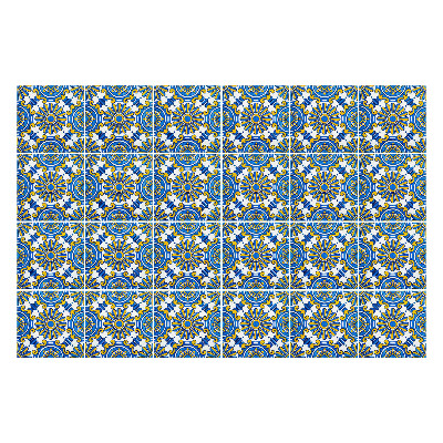 Samolepka na dlaždice Bohatě zdobené květiny