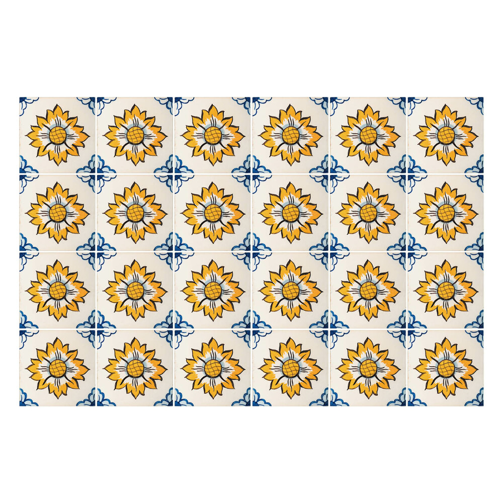 Samolepka na dlaždice Retro slunečnice