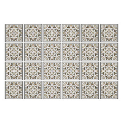 Samolepka na dlaždice Elegantní květinové dlaždice