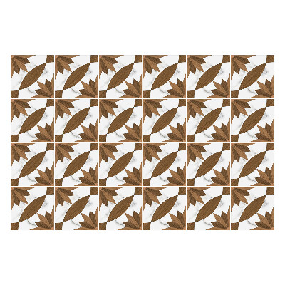 Samolepka na dlaždice Dřevo s mramorem