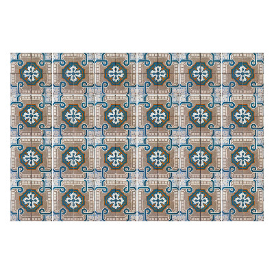 Nálepka na dlaždice Geometrické květinové motivy