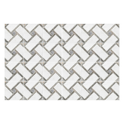 Samolepka na dlaždice Vazba kosočtverců v pletivu