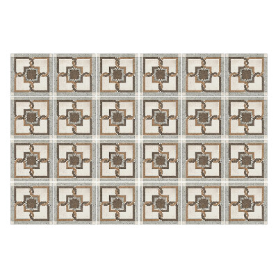 Samolepka na dlaždice Geometrické květiny v síti