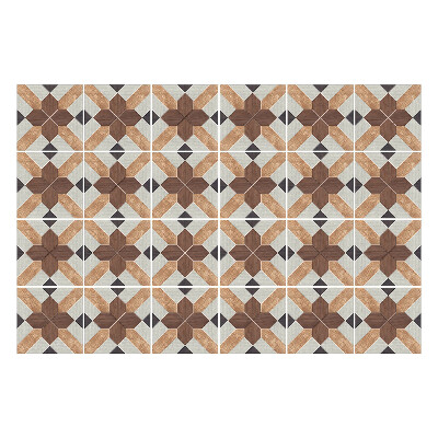 Nálepka na dlaždice Geometrické čtverce a kříže