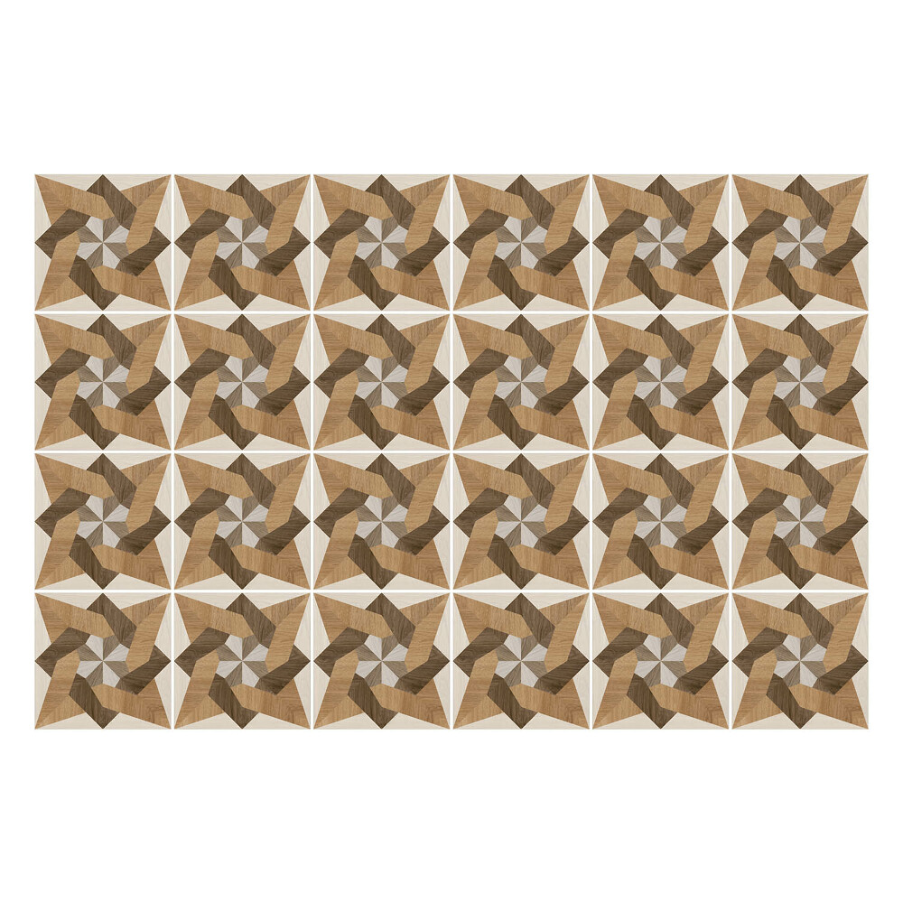 Nálepka na dlaždice Dřevěné hvězdičky