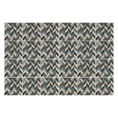 Samolepka na dlaždice Vertikální klikaté čáry