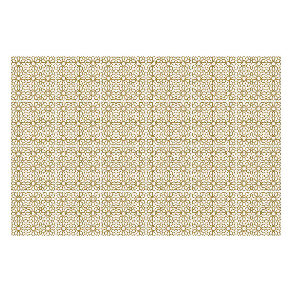 Samolepka na dlaždice Květinový motiv v síťce