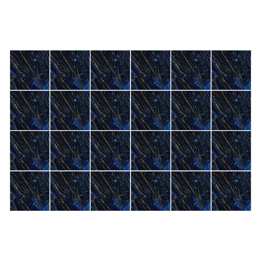 Nálepka na dlaždice Tmavý kobaltový mramor