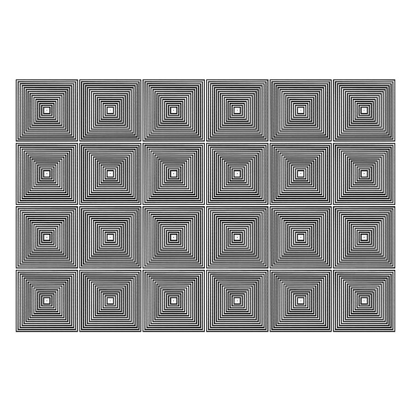 Samolepka na dlaždice Soustředné čtverce