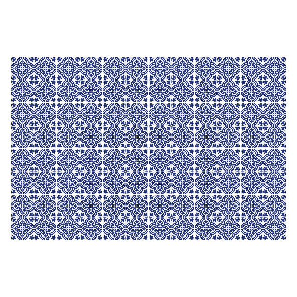 Samolepka na dlaždice Květinové ozdoby v síťovině