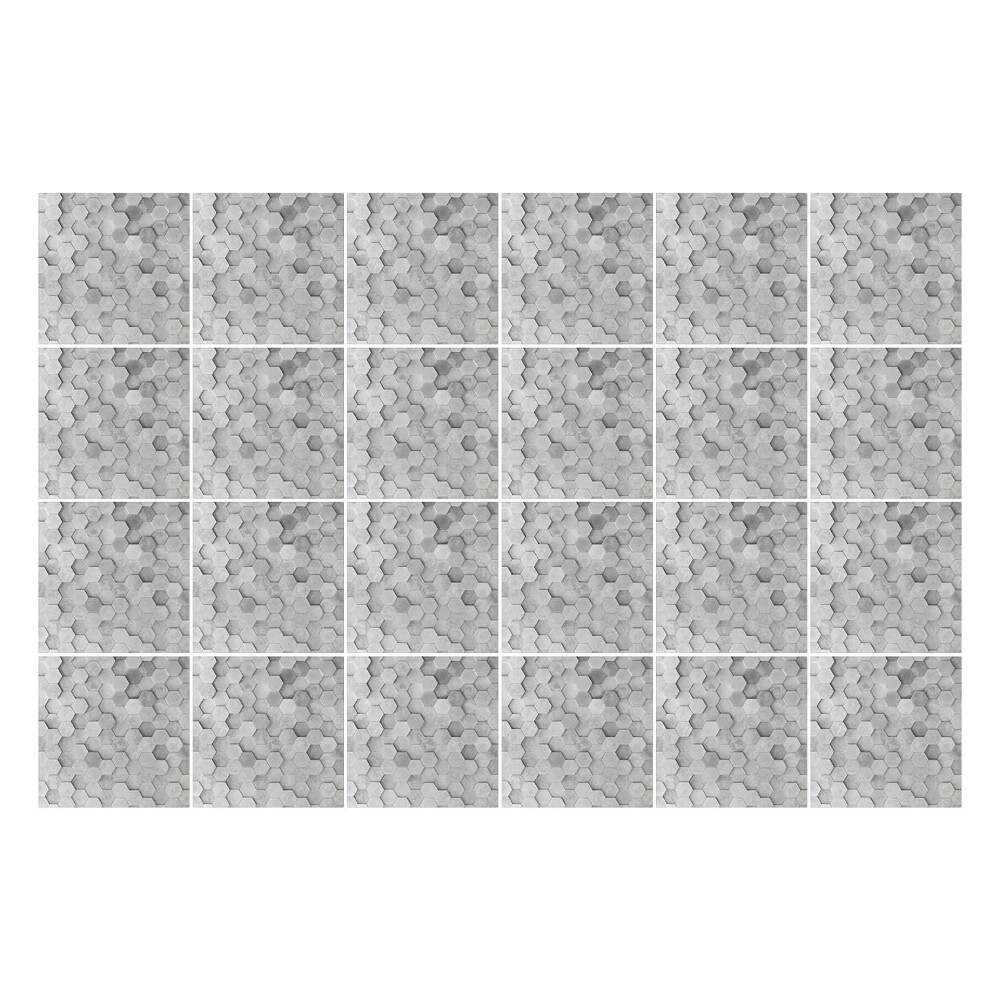 Nálepka na dlaždice Šestihranné struktury