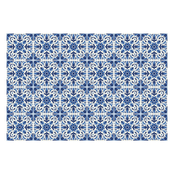 Samolepka na dlaždice Květinový motiv v síťce